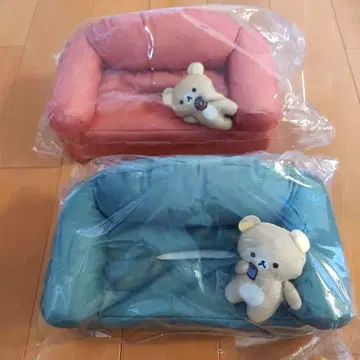 리락쿠마 편안한 소파형 티슈 박스 커버 2종 세트