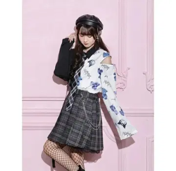 산리오 쿠로미 KUROMI 노에미 지뢰 의류 긴팔 셔츠