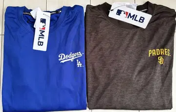새상품 L 사이즈 MLB 다저스 파드레스 긴팔 티셔츠 2장 세트 메쉬
