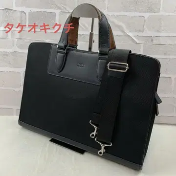 다케오 키쿠치 블랙 2way 비즈니스 브리프 케이스