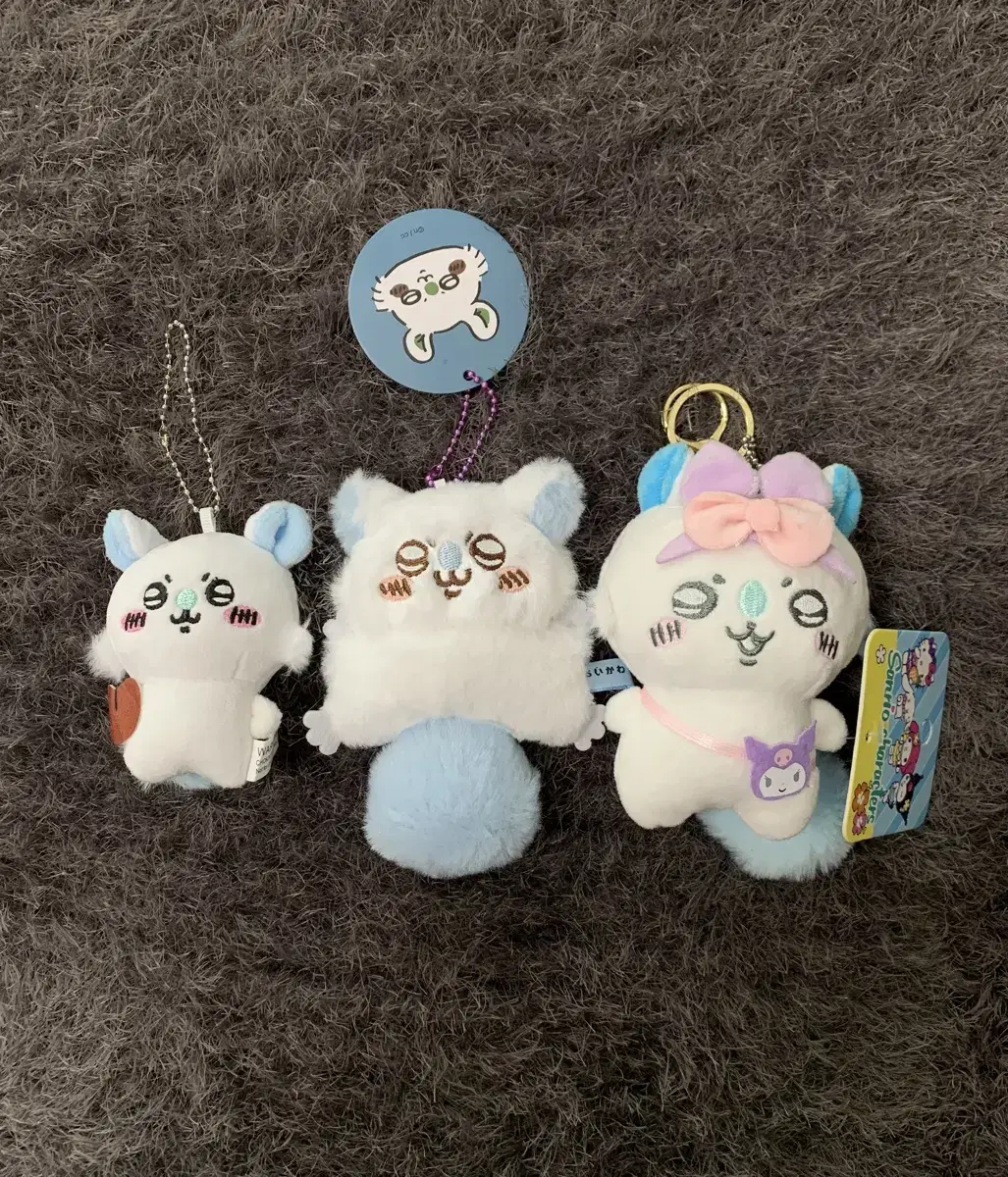 ((3종일괄세트)) 먼작귀 모몽가 인형키링 가방고리 모몽가 산리오쿠로미