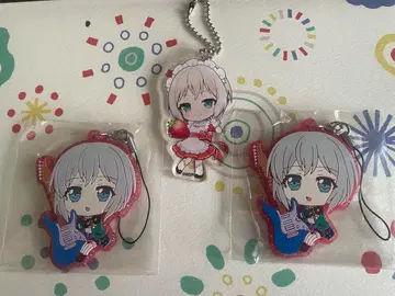 뱅드림 아오바 모카 러버 스트랩과 아크릴 키링 3종 세트