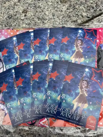 뱅드림 토야마 카스미 10매 세트