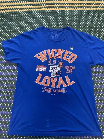 좋은 프린트! MLB 뉴욕 메츠 티셔츠 WICKED LOYAL