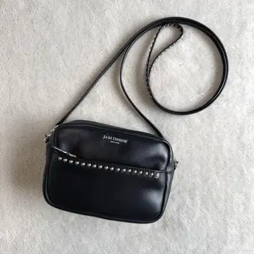 J&M DAVIDSON 립스틱 숄더백 스터드 블랙