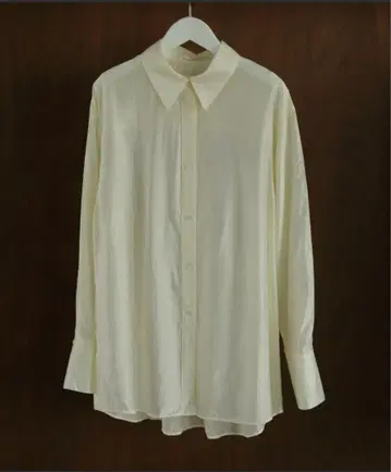 가격 인하 중! anuke Sheer Satin Shirts 아이보리