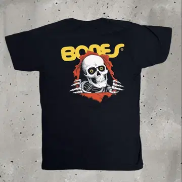 y2k 파웰 페랄타 티셔츠 블랙 L 스케이터 BONES