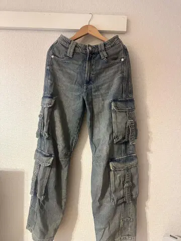 자라 카고 데님 팬츠 EUR 32