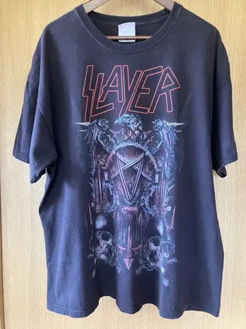 Slayer 밴드 티셔츠 Hanes 비피