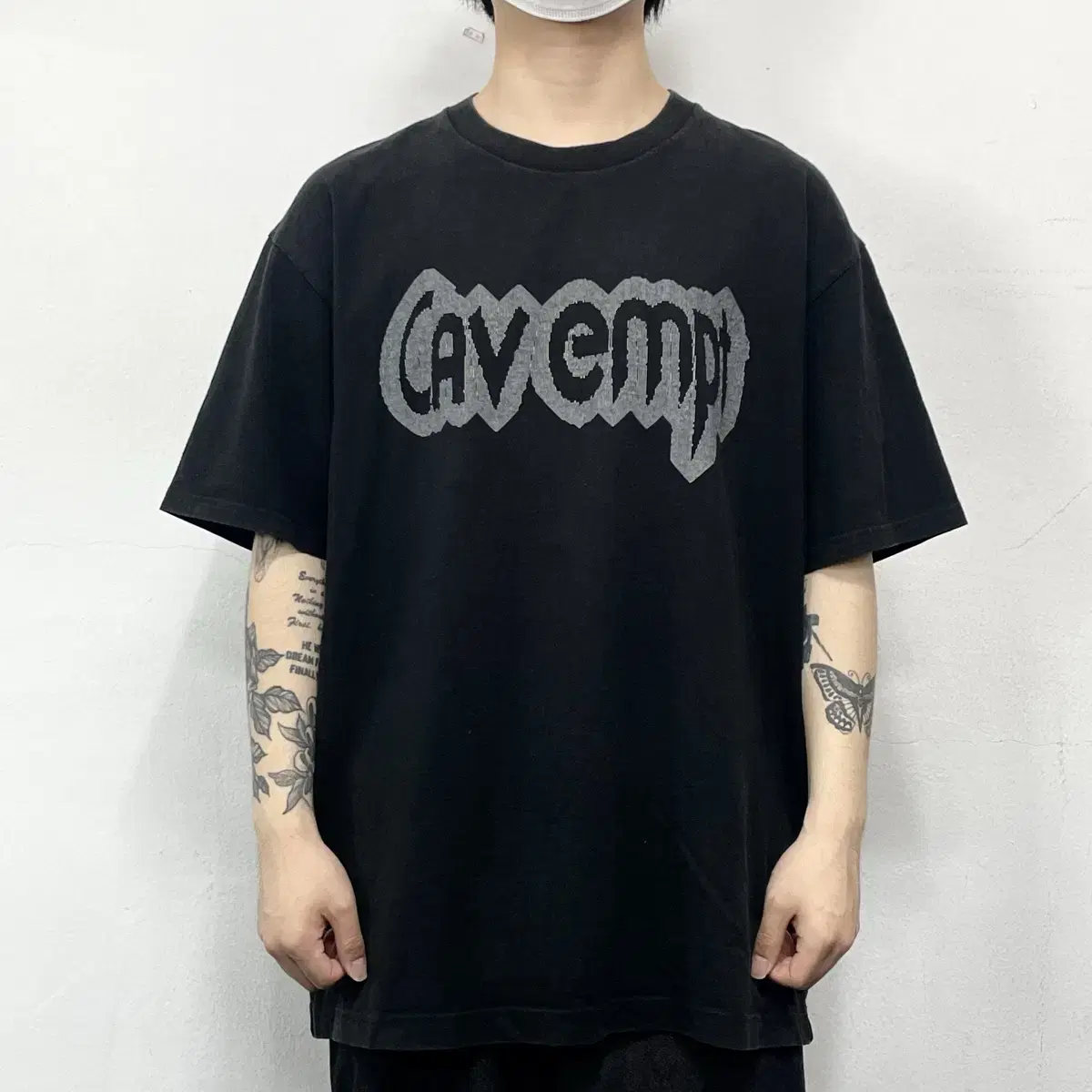 CAV EMPT Cavempt Arch Logo Short Sleeve Black
