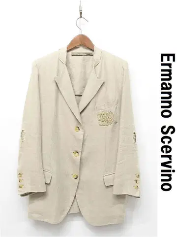 R-H382/Ermanno Scervino 린넨 자켓 44 베이지