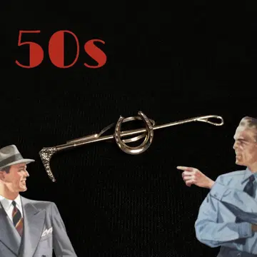 빈티지 넥타이 핀 레트로 50s 로커빌리 수트 쇼와 영국 신사