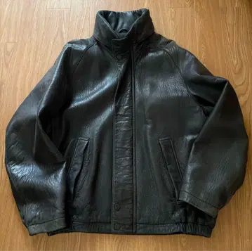 NAUTICA 노티카 가죽 블루종 L 짙은 갈색