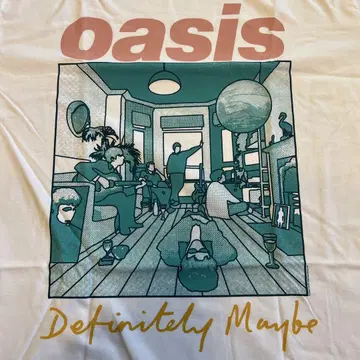 오아시스 definitely maybe 30주년 티셔츠 XL 공식
