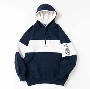 NAUTICA 노티카 투톤 오버 사이즈 후드티