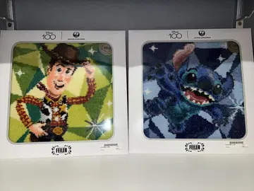 디즈니 100주년 스티치 우디 손수건 DISNEY FEILER