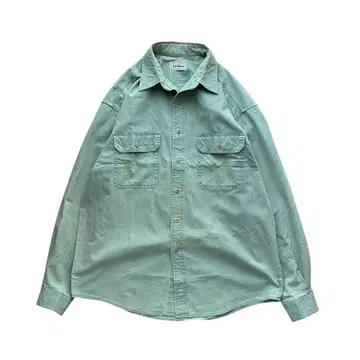 80's L.L.Bean 엘엘빈 L/S 코튼 셔츠 L 페이드