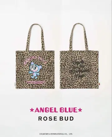 ANGEL BLUE ROSE BUD 레오파드 무늬 토트백