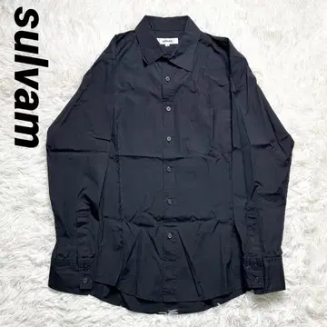 새상품급 sulvam 살바무 셔츠 컷오프 변형 모드 셔츠 블랙