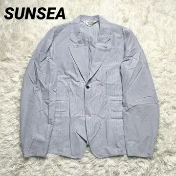 새상품급 SUNSEA 스트라이프 1B 자켓 파자마 셔츠 17SS