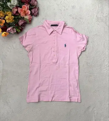 Ralph Lauren 핑크 폴로 셔츠 반팔