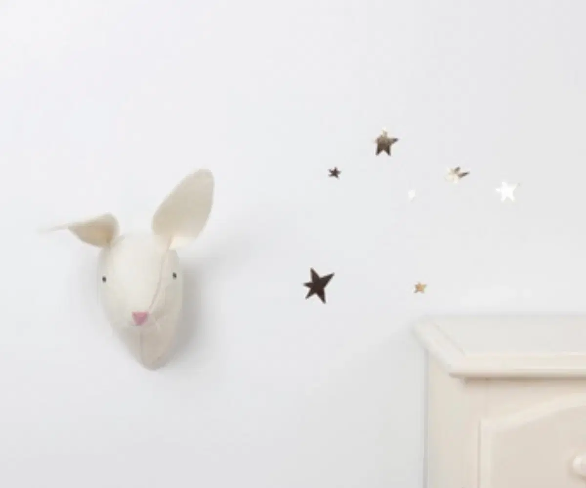 Baby room interior wool felt rabbit doll wall decoration props wall decoration