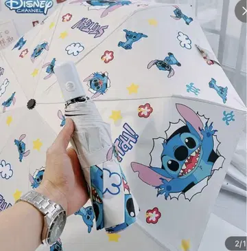 스티치 접이식 우산 디즈니 채널