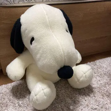 스누피 봉제 인형 크림색