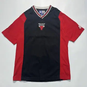 90s 스타터 NBA 불스 빈티지 티셔츠 블랙 레드 XL 6683