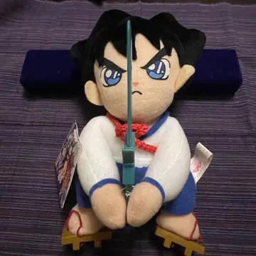 검용 전설 YAIBA 야이바 봉제 인형 철검 택 포함 새상품급 당시 물건