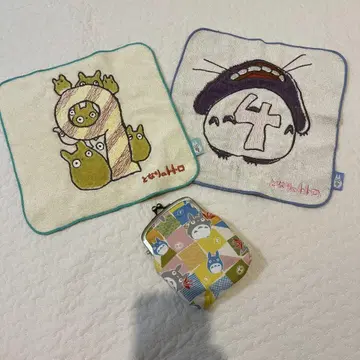 토토로 타월 2장과 소품함 세트