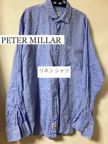 PETER MILLAR 피터 밀러 린넨 100% 긴팔 셔츠