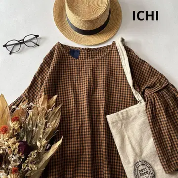 b839* ICHI 이치 플레어 슬리브 코튼 풀오버 블라우스
