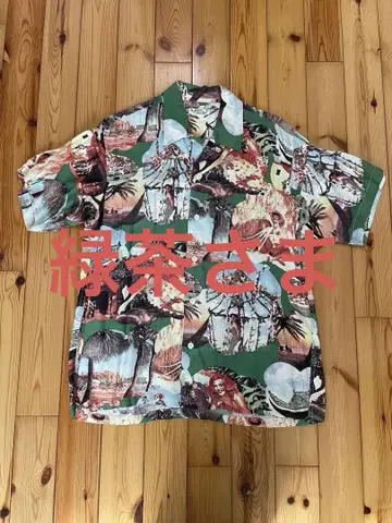 SUN SURF 하와이안 프린트 반팔 셔츠