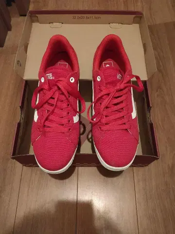 Vans 반스 레드 빨간색 스니커즈 미사용에 가까운