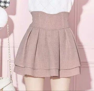 미셸 마카롱 미니 스커트 핑크