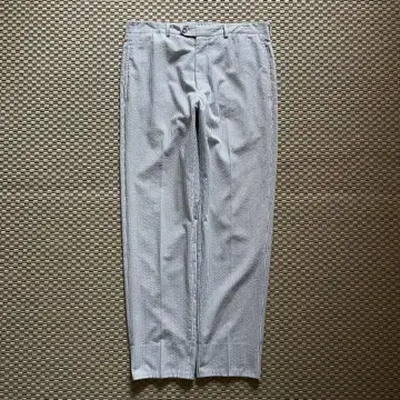 90s ETRO 시어서커 스트라이프 노턱 트라우저 이탈리아제