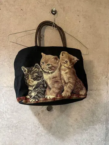 빈티지 고양이 백 캣 구제 의류
