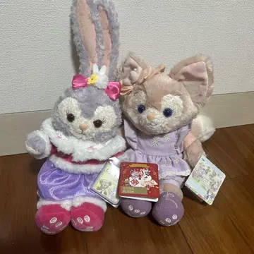 상하이 디즈니 리나벨과 스텔라루 봉제 인형 세트