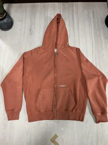 yard sale 오렌지 집업 후드티