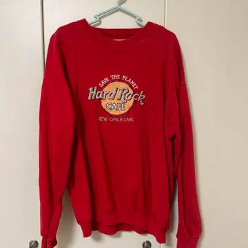 Hard Rock Cafe New Orleans 빨간색 맨투맨