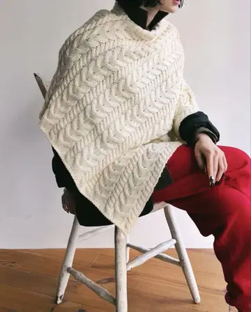 빈티지 니트 케이프