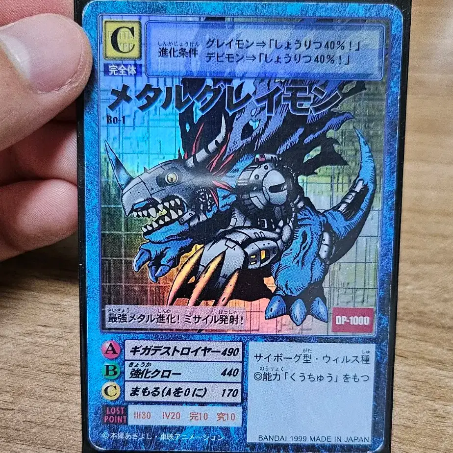 Old Digimon Card MetalGreymon Bo-1 #,#,#digimon,#,# on Bunjang  Global Site.