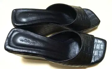 the virgins muse mule CROCO 샌들 2개 세트