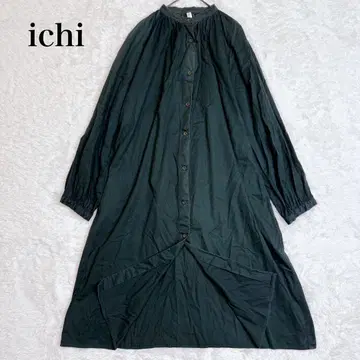 ichi 이치 플리츠 개더 원피스 노카라 손세탁 가능 페미닌