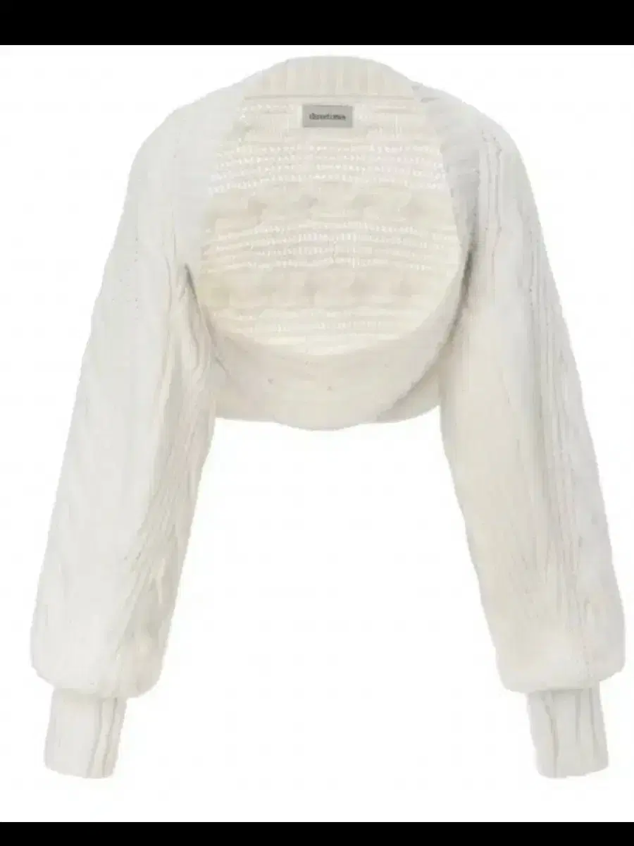 Threetimes Bunny Bolero Cardigan Ivory