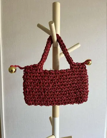 nknit square bag 레드