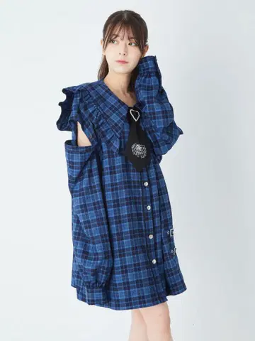 앙크루즈 넥타이 셔츠 원피스 양산형 지뢰계