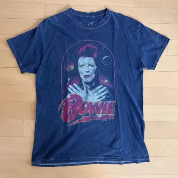 새상품급 DAVID BOWIE 데이비드 보위 티셔츠 블랙 M
