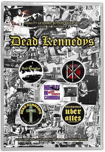 DEAD KENNEDYS 버튼 핀 배지 세트 미사용 새상품